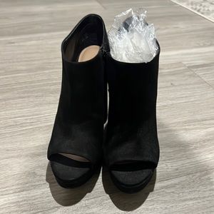 $40 Aldo open toe, high heel bootie